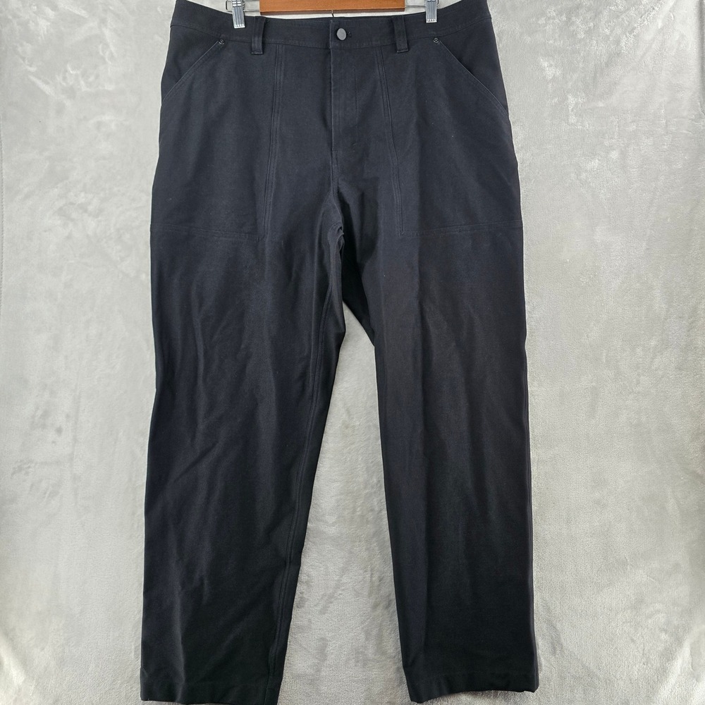 Lululemon Lab Utilitech Pant Mens 38 Black LM5AZJS‎ Cargo Utility Trousers